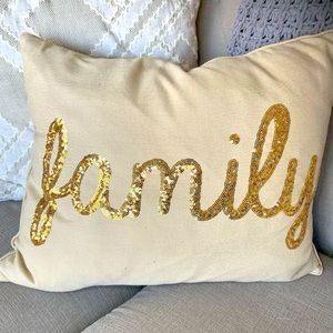 Decorative “Family” Pillow
